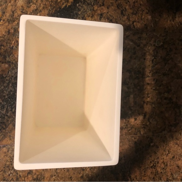 WATERWORKS Contemporary Handmade
Resin Rectangular White Waste Can - Picture 4 of 4